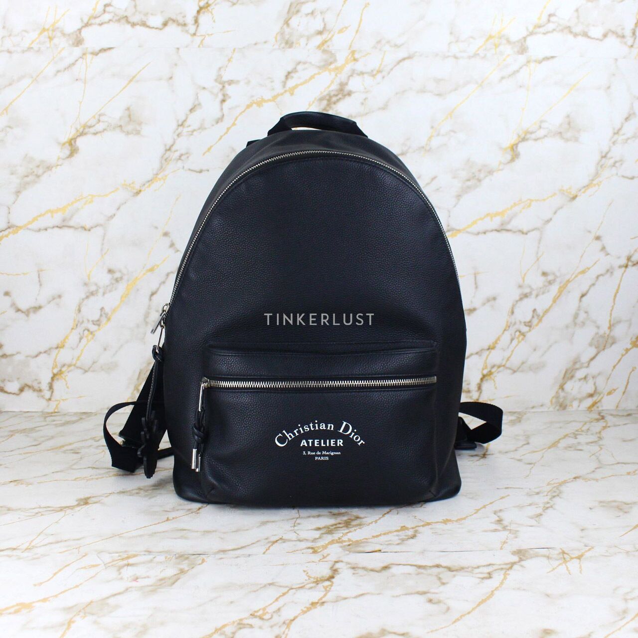 tas backpack Christian Dior Atelier Leather Backpack Tinkerlust